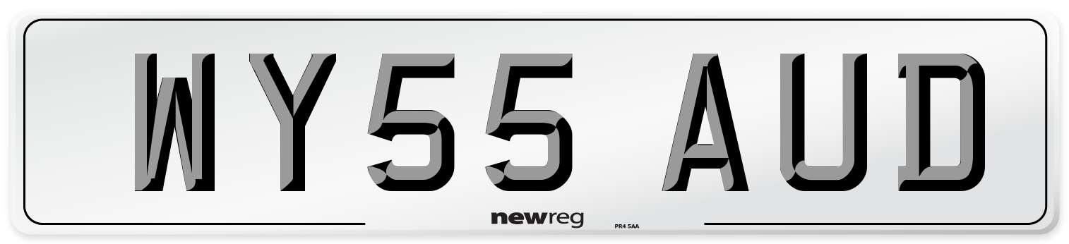WY55 AUD Number Plate from New Reg